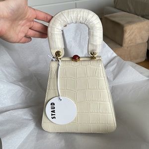 NWT STAUD Kenny Bag in Cream